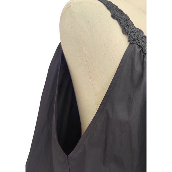 Helsa Mini Dress With Lace in Tech Poplin M - Picture 10 of 12